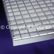 pressed gratings with serrated bearing bars only